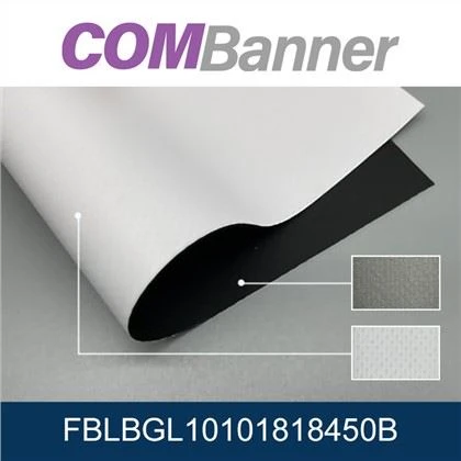 Přední osvětlené flexibilní bannery potažené PVC černým zadním dílem